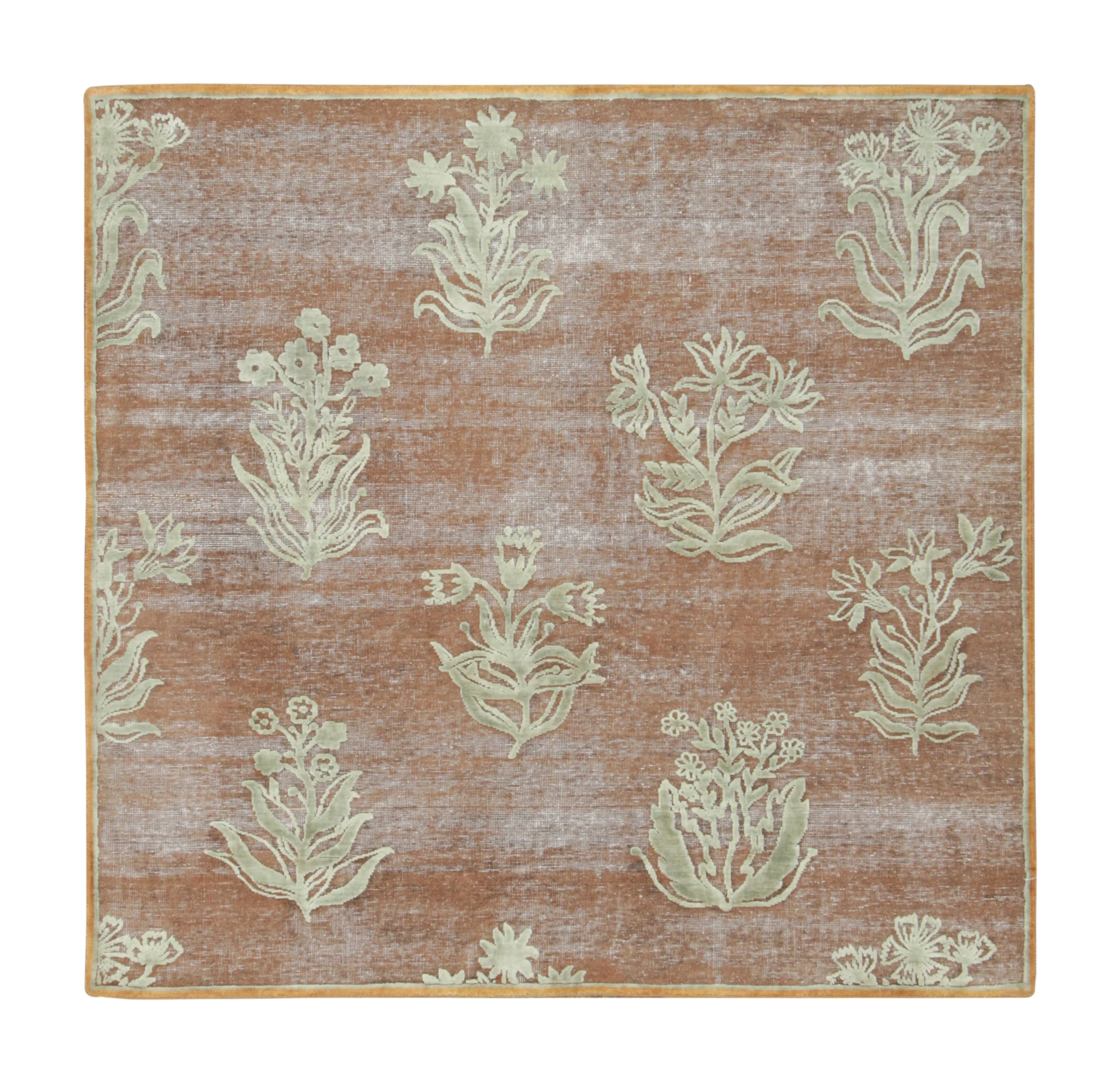 Block Print Floral Rug