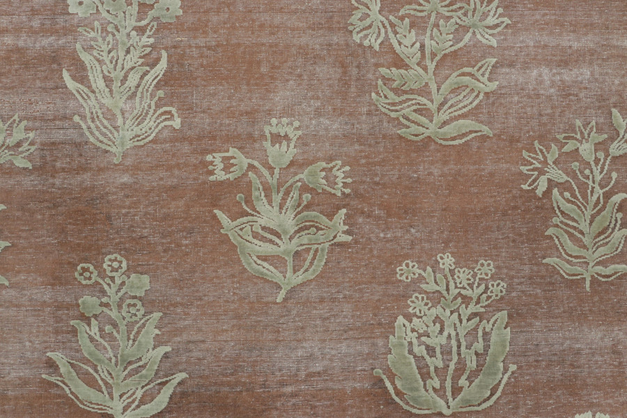 Block Print Floral Rug