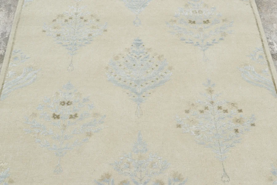 Block Print Square Floral Rug