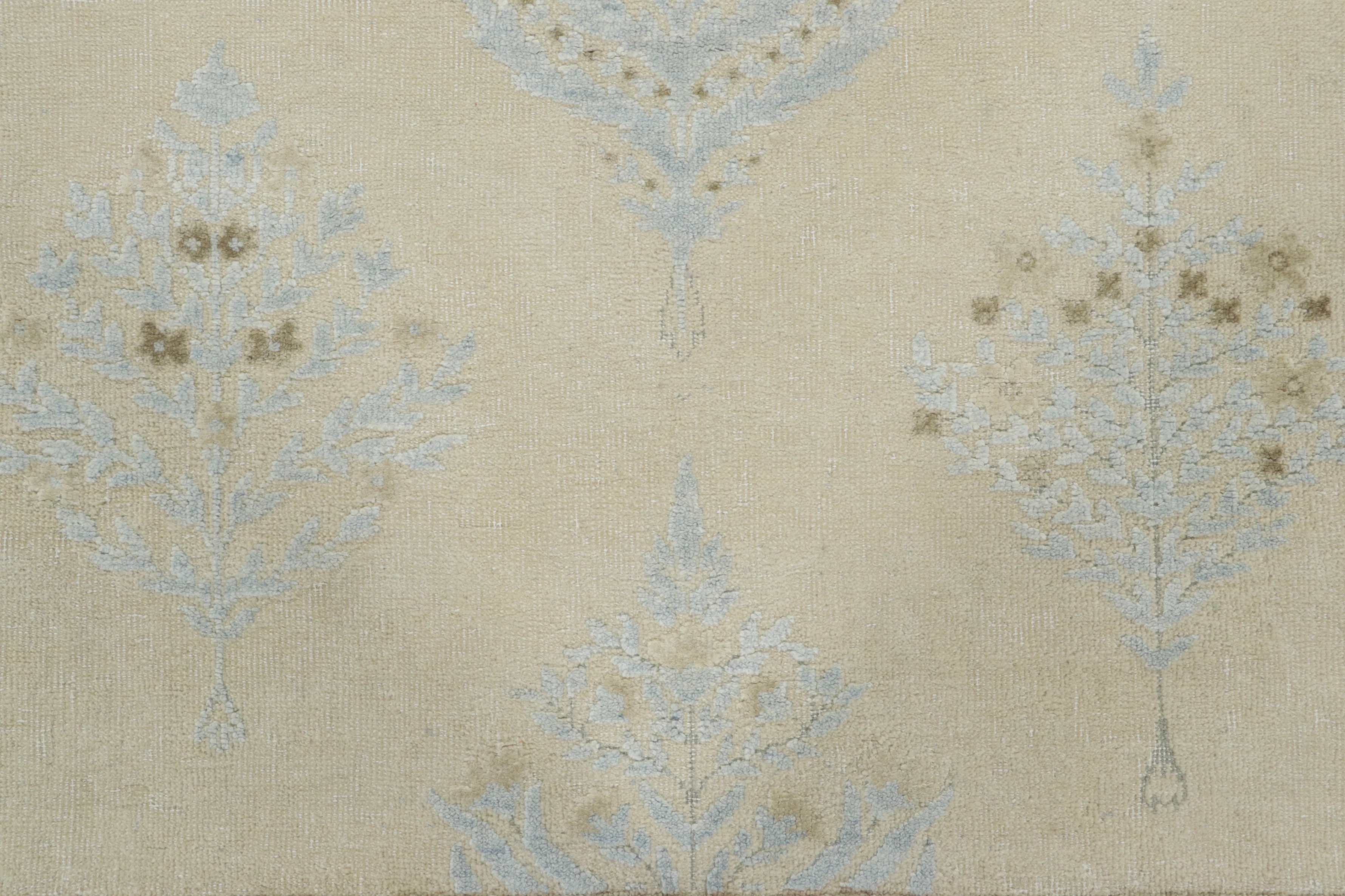 Block Print Square Floral Rug