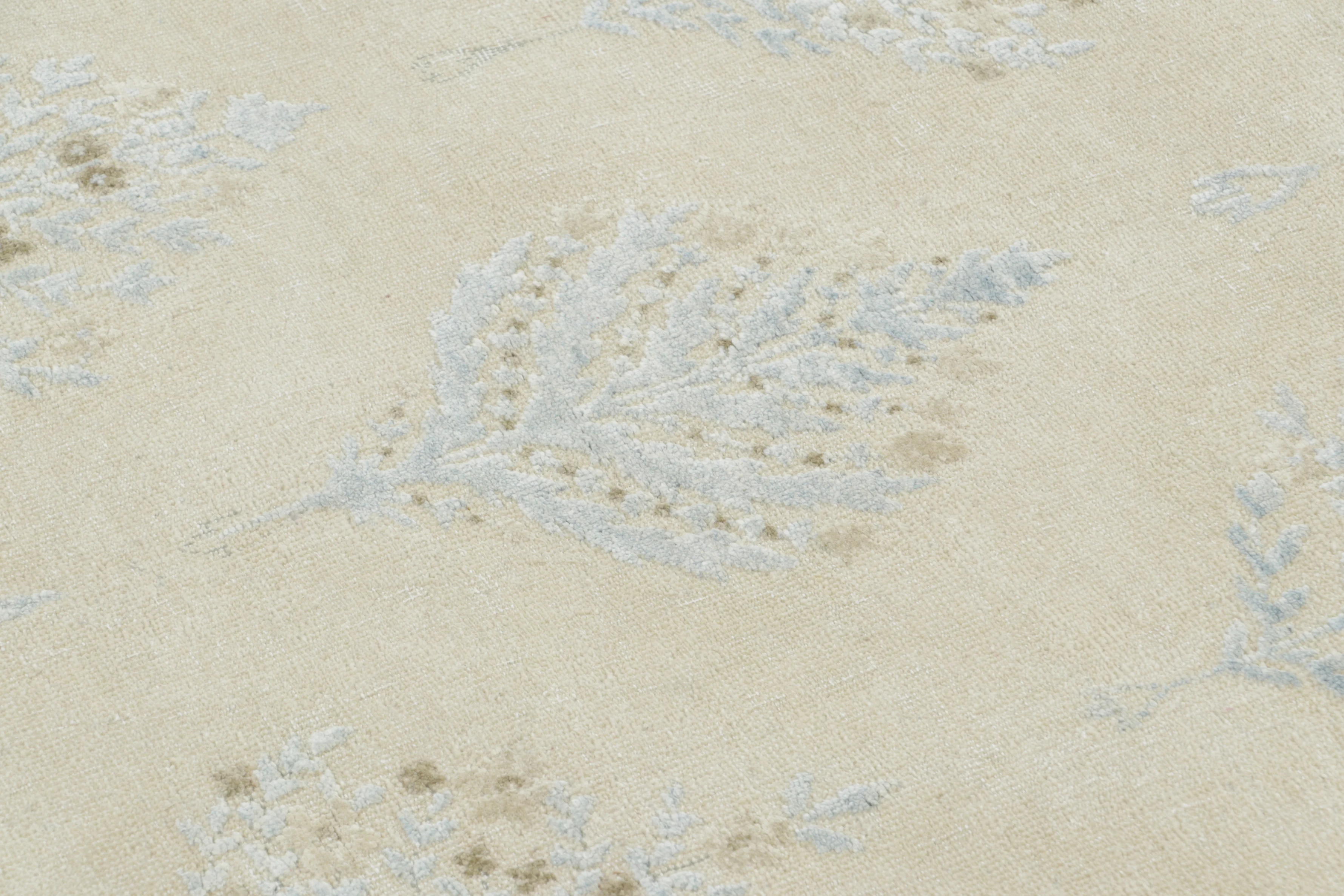 Block Print Square Floral Rug