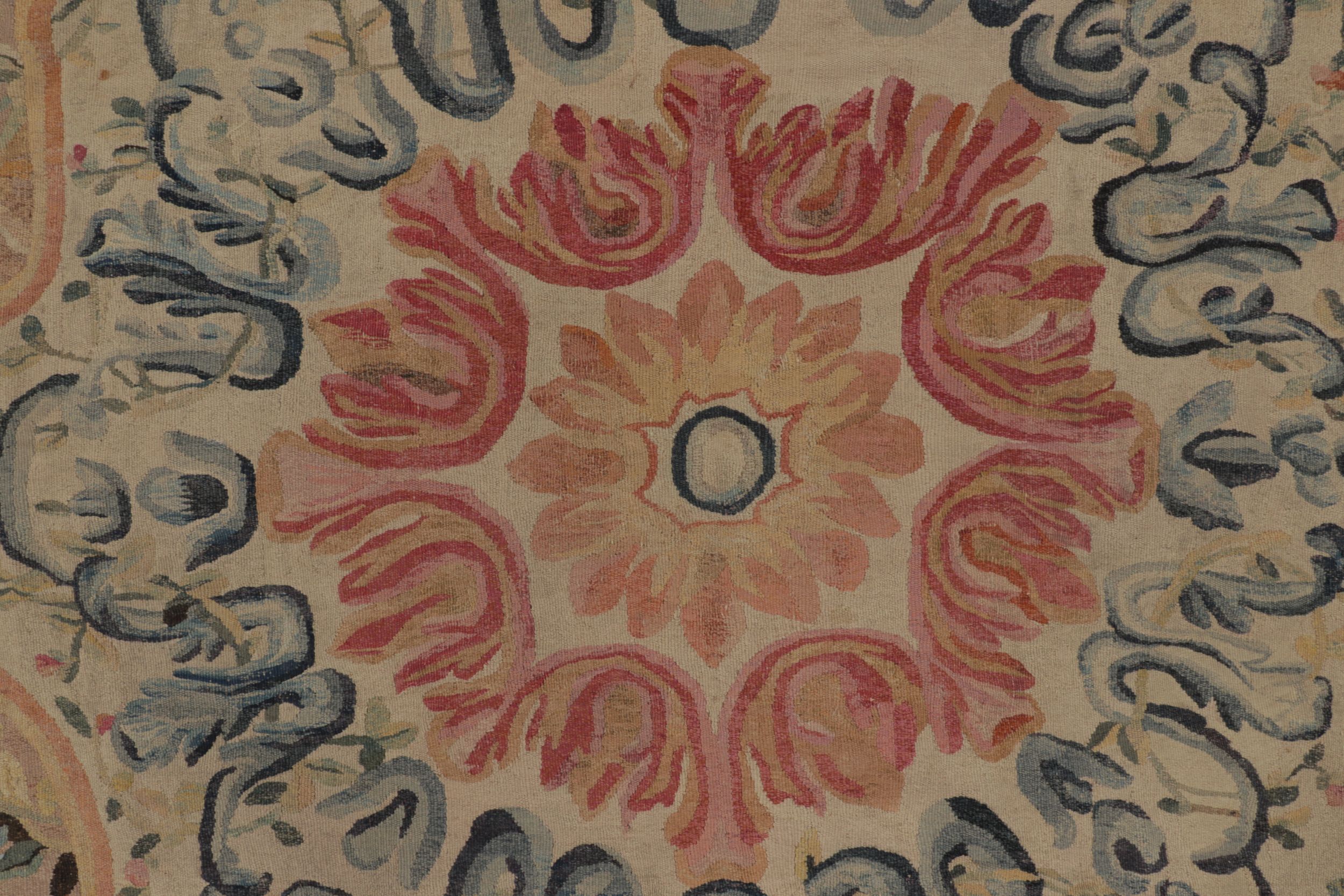 Oversized Antique French Aubusson Rug