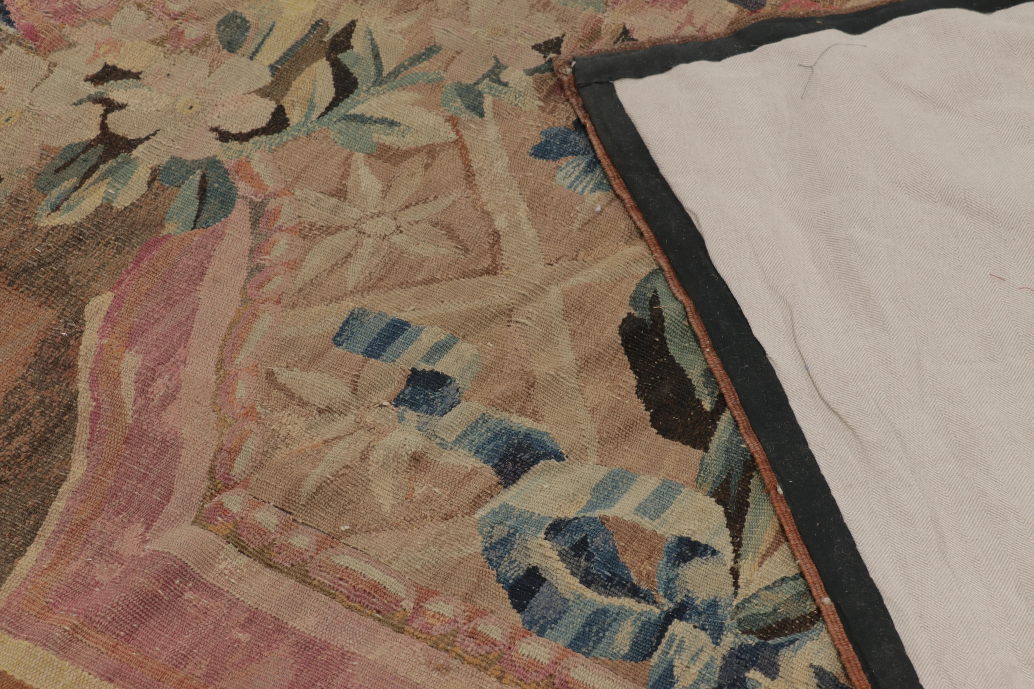Oversized Antique French Aubusson Rug