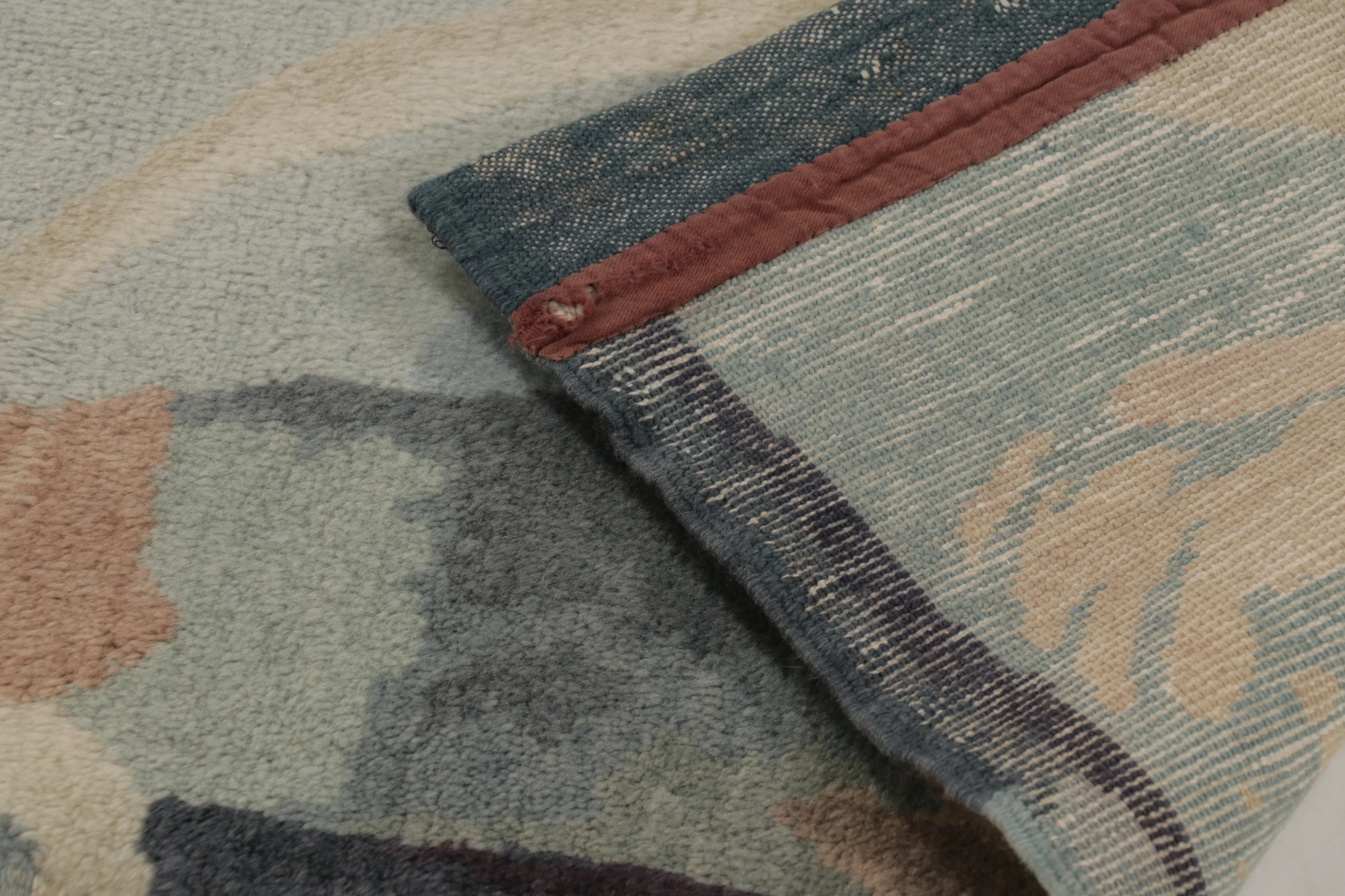 Antique French Art Deco Abstract Square Rugs