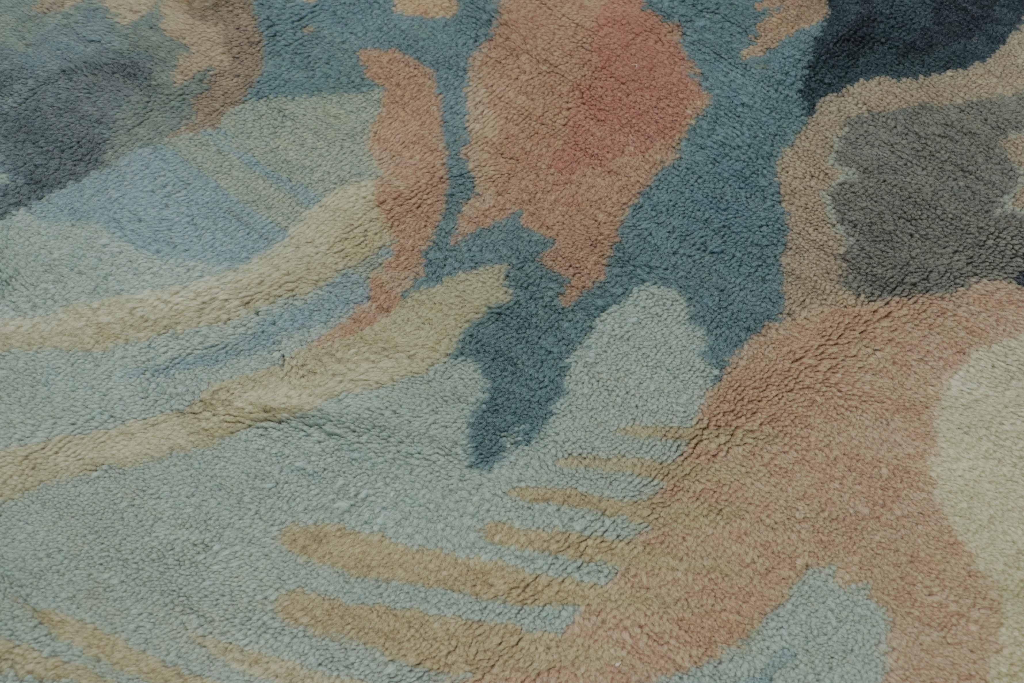 Antique French Art Deco Abstract Square Rugs