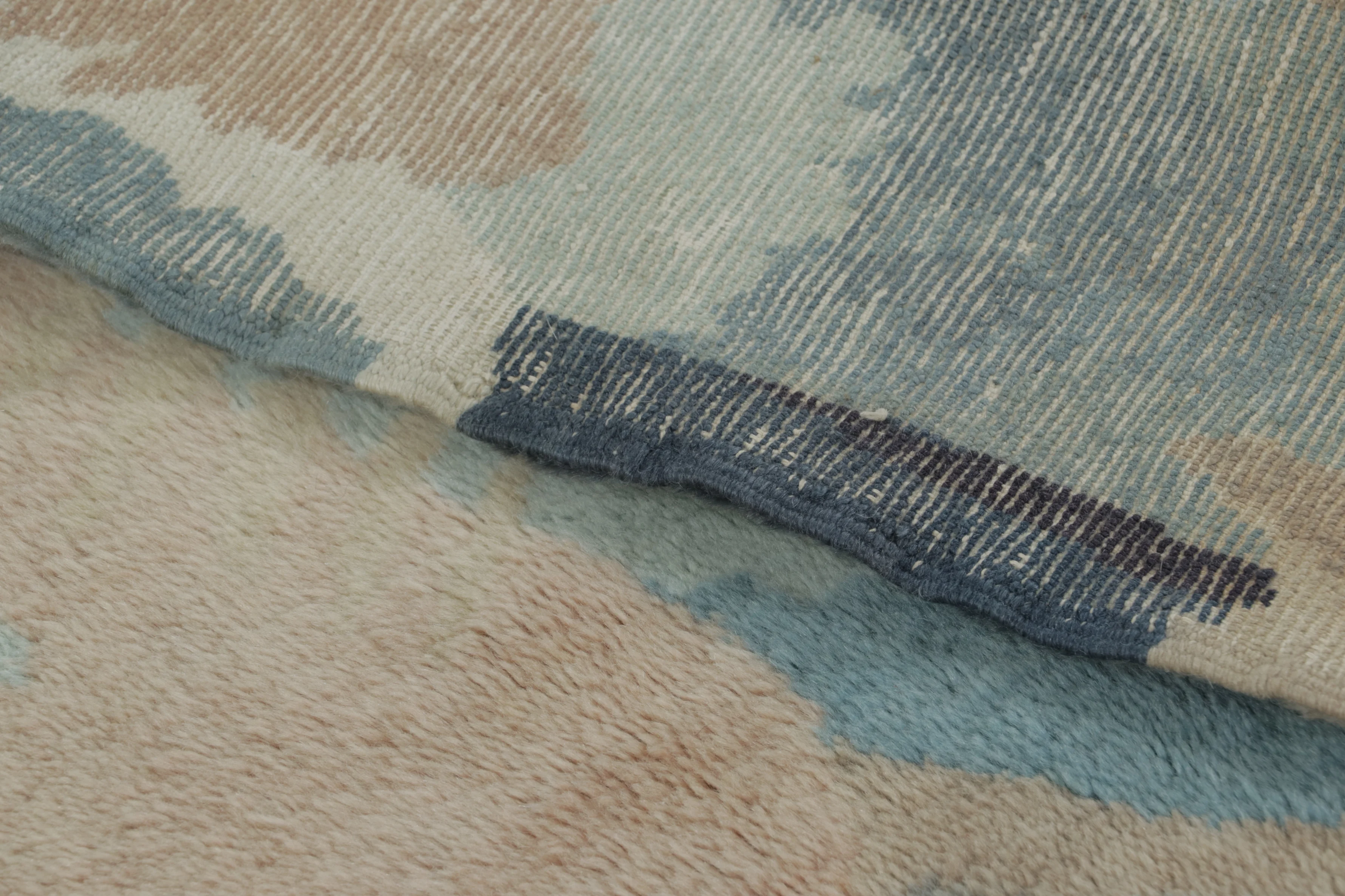 Antique French Art Deco Abstract Square Rugs