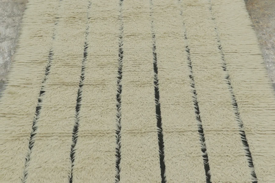 Vintage Scandinavian Geometric Rug