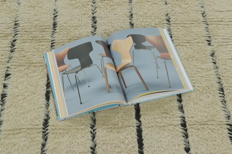 Vintage Scandinavian Geometric Rug