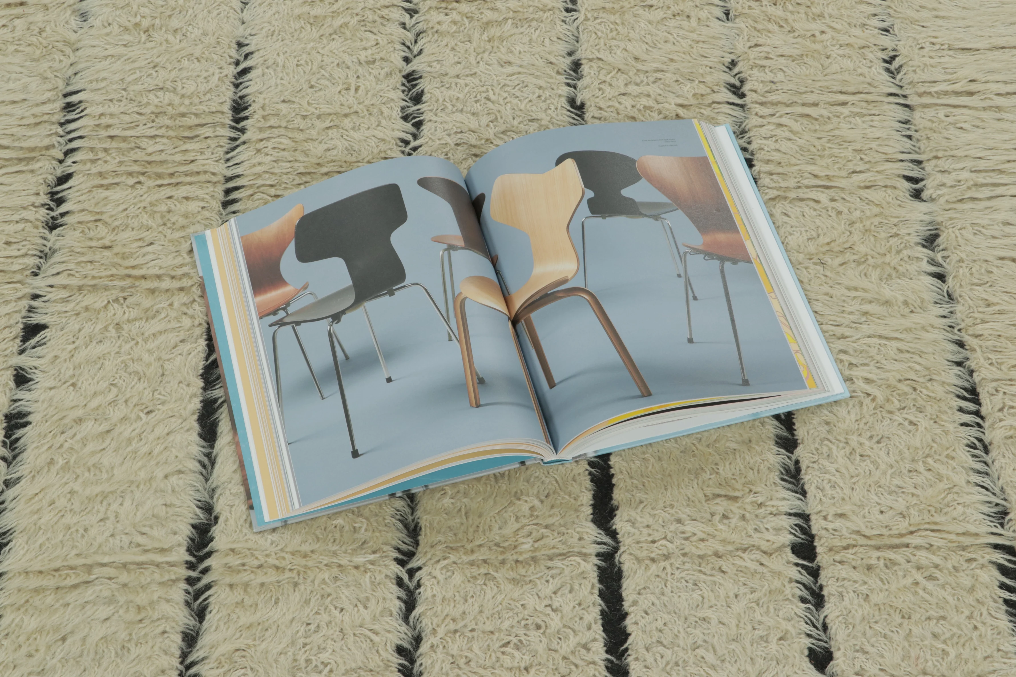 Vintage Scandinavian Geometric Rug