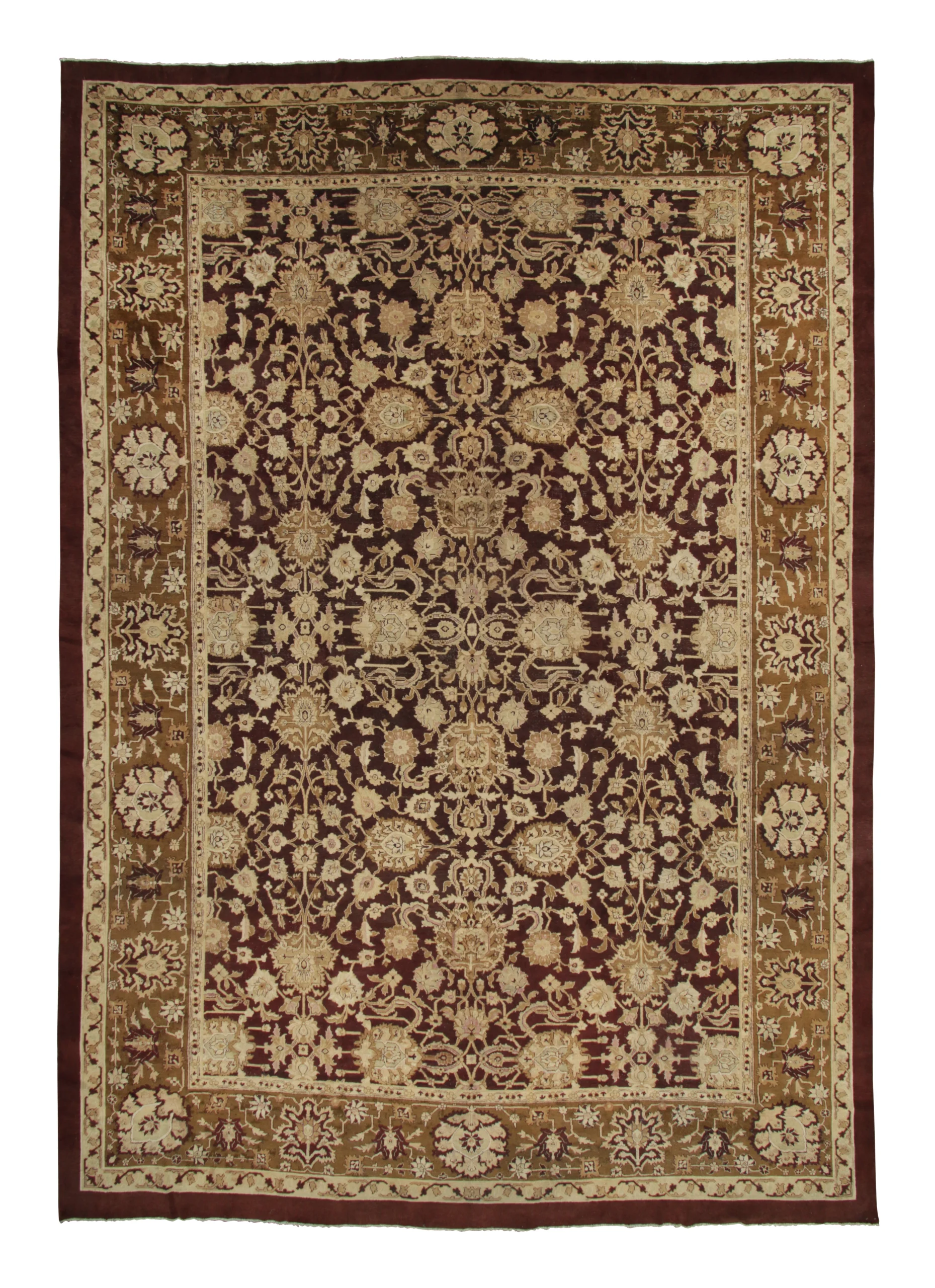 Oversized Antique Agra Rug