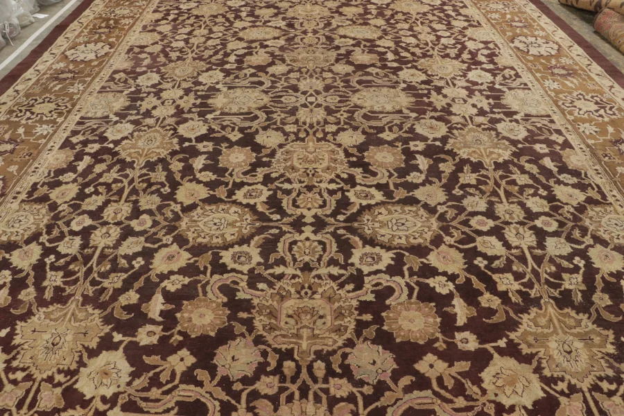 Oversized Antique Agra Rug
