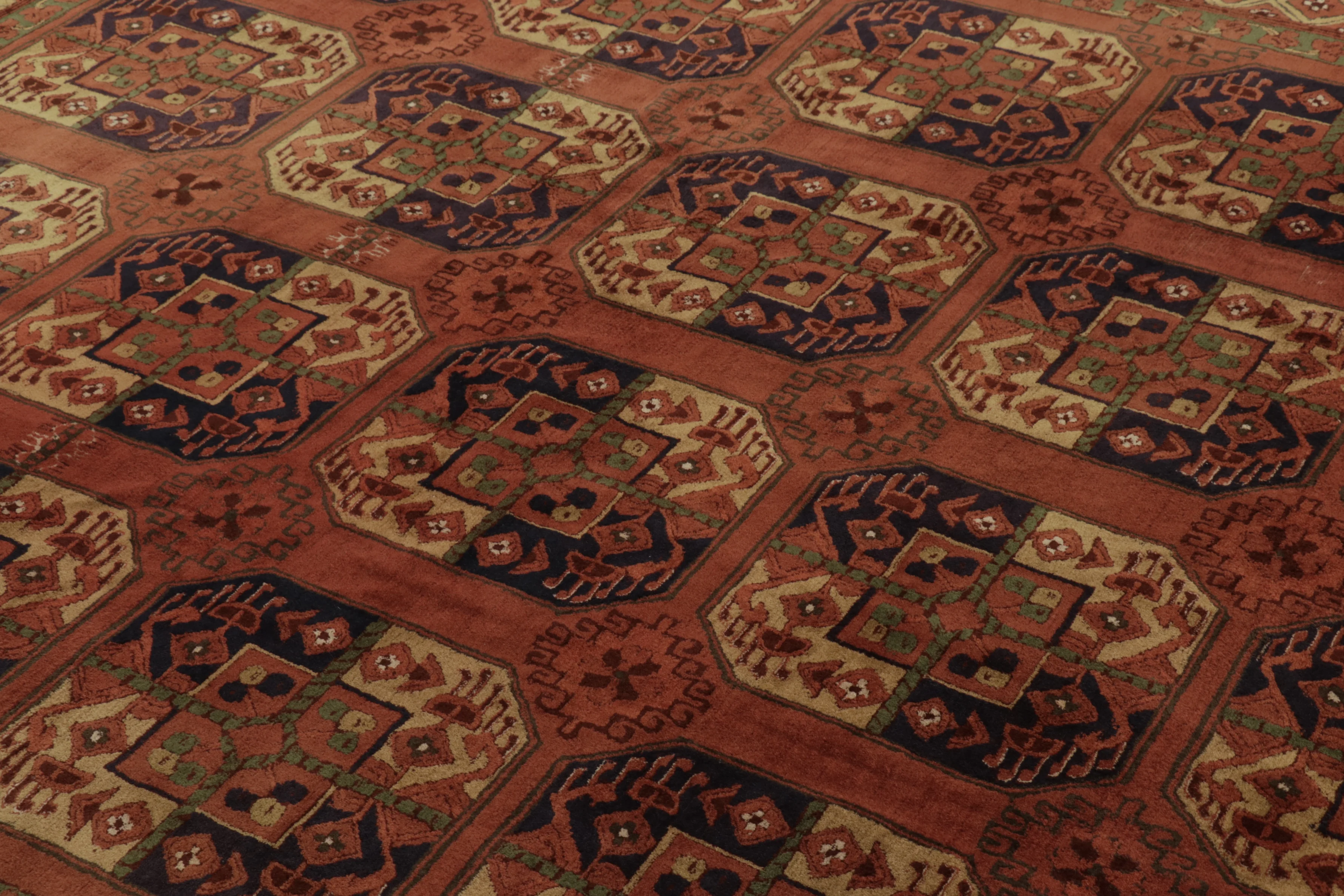 Antique Hooked Tetex European Rug