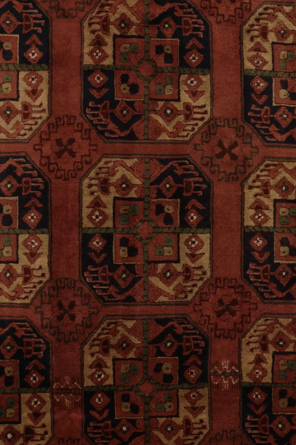 Antique Hooked Tetex European Rug