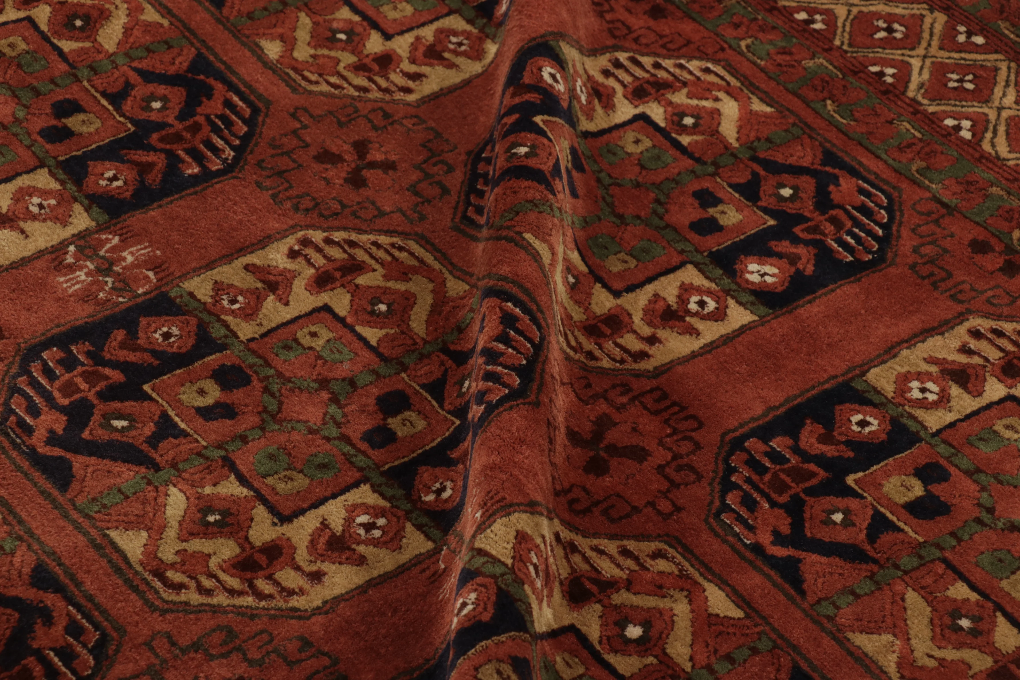 Antique Hooked Tetex European Rug