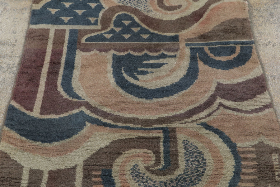 Vintage French Art Deco Rug