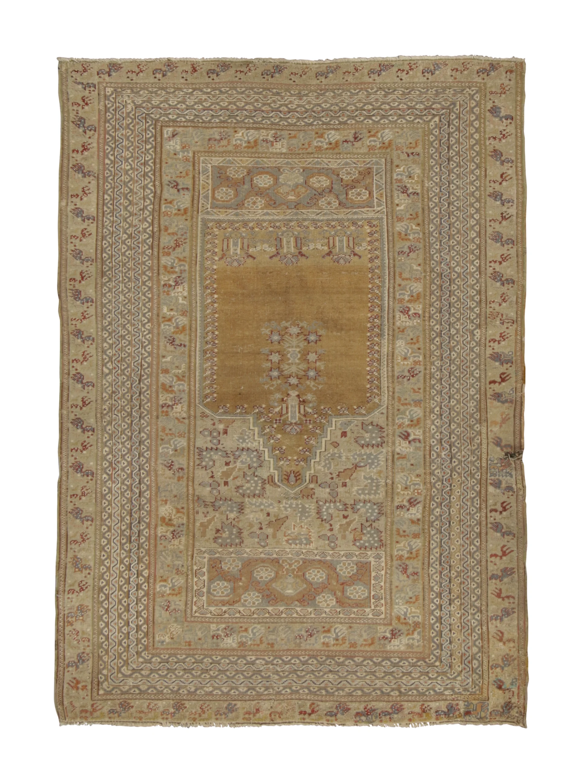 Vintage Anatolian Prayer Rug