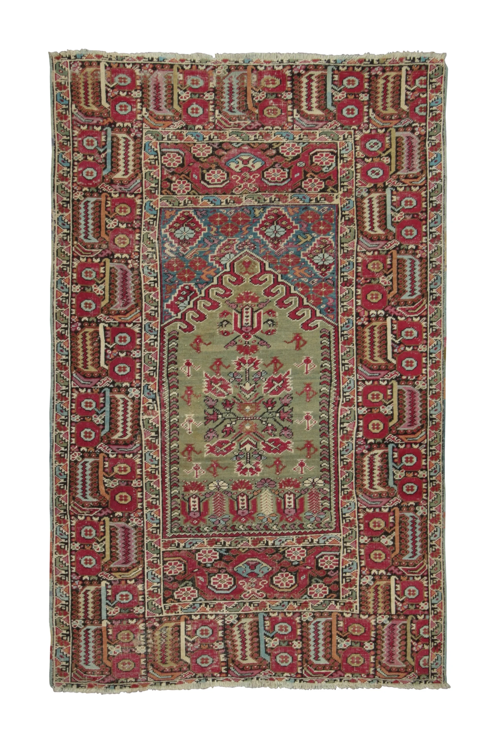 Vintage Anatolian Prayer Rug
