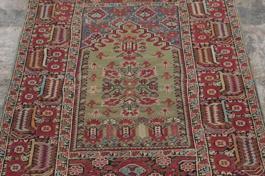 Vintage Anatolian Prayer Rug