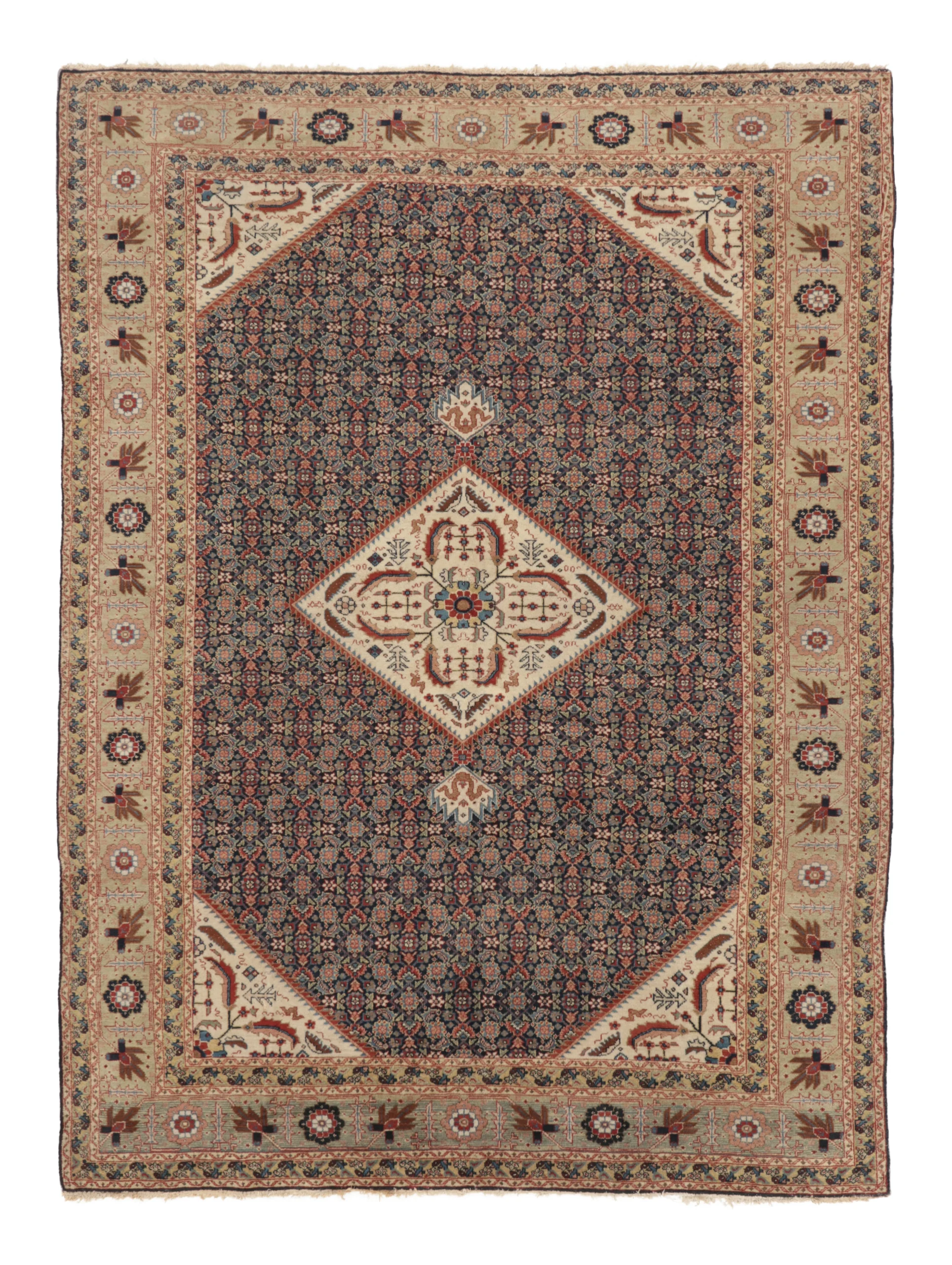 Vintage Anatolian Floral Rug