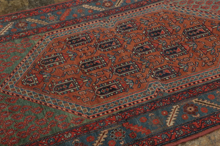 Vintage Anatolian Geometric Runner
