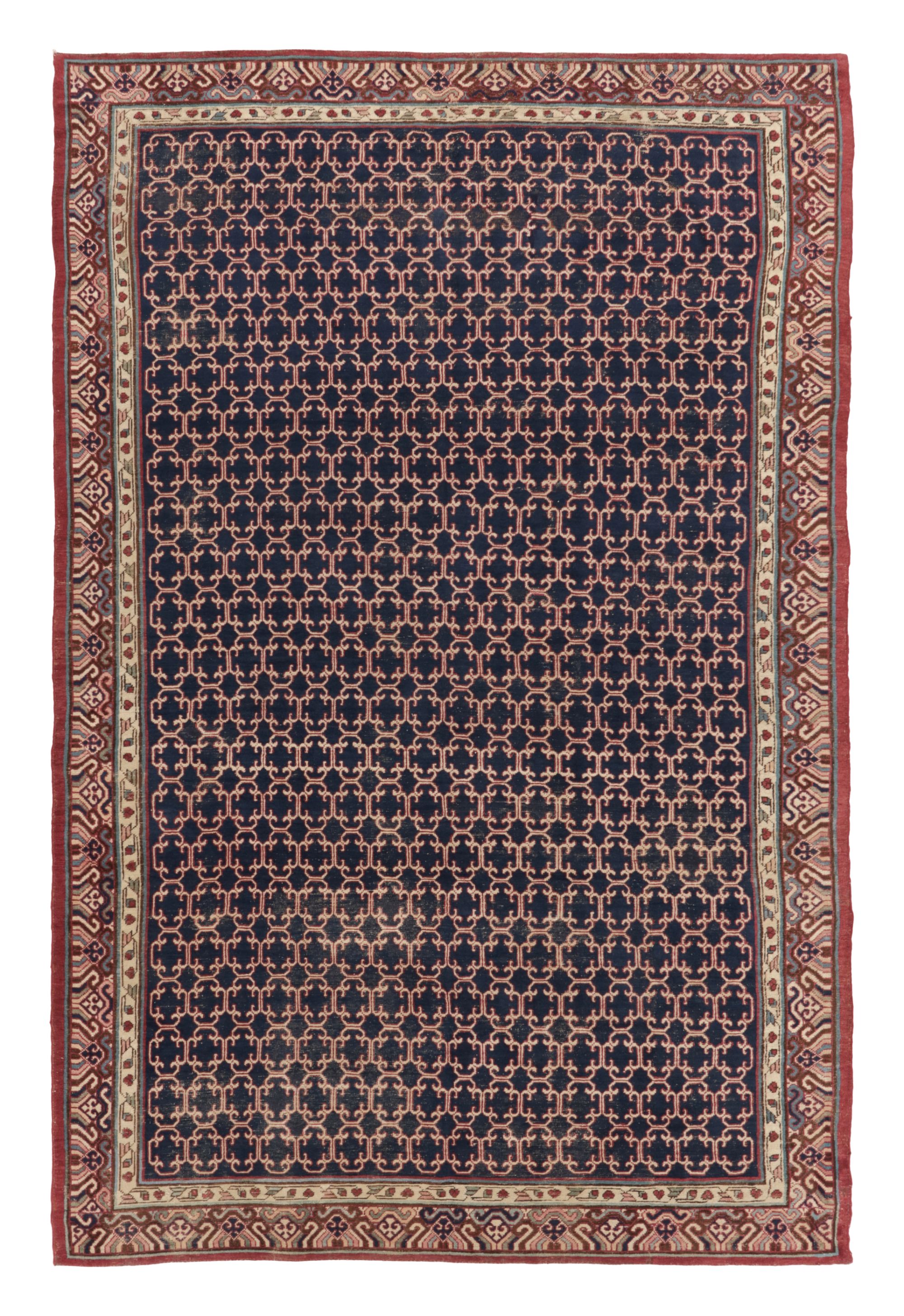 Vintage Anatolian Geometric Rug