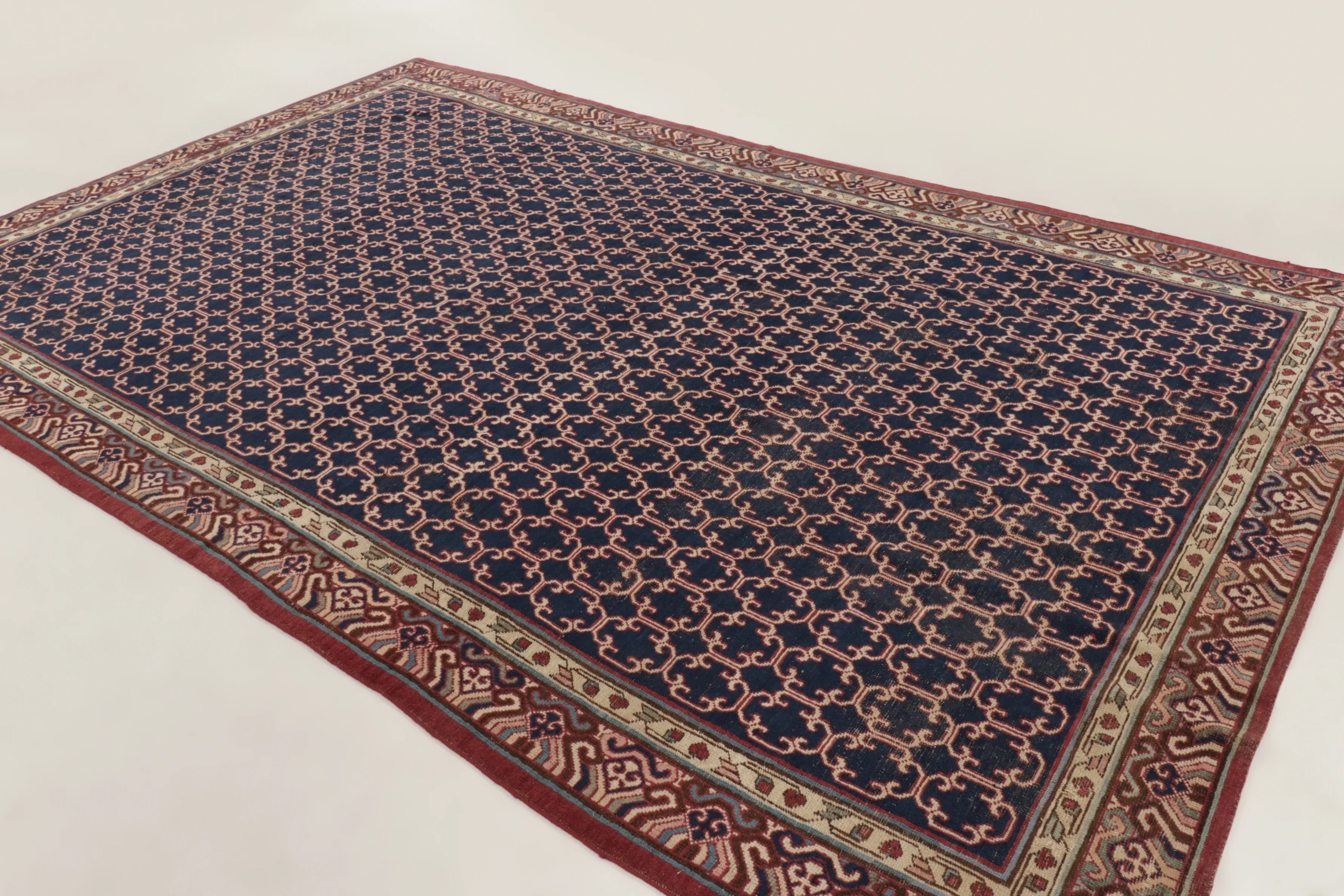 Vintage Anatolian Geometric Rug