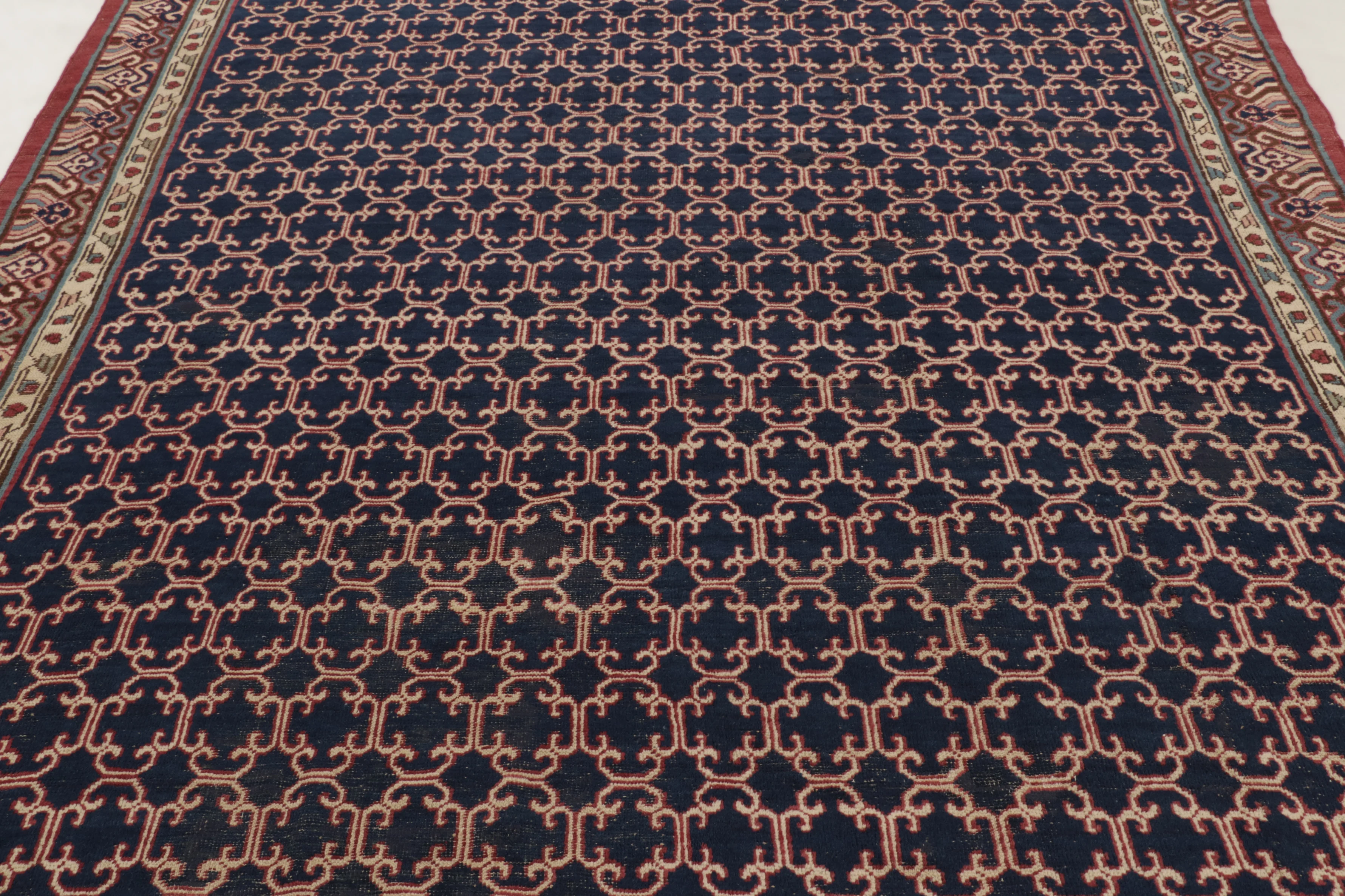 Vintage Anatolian Geometric Rug