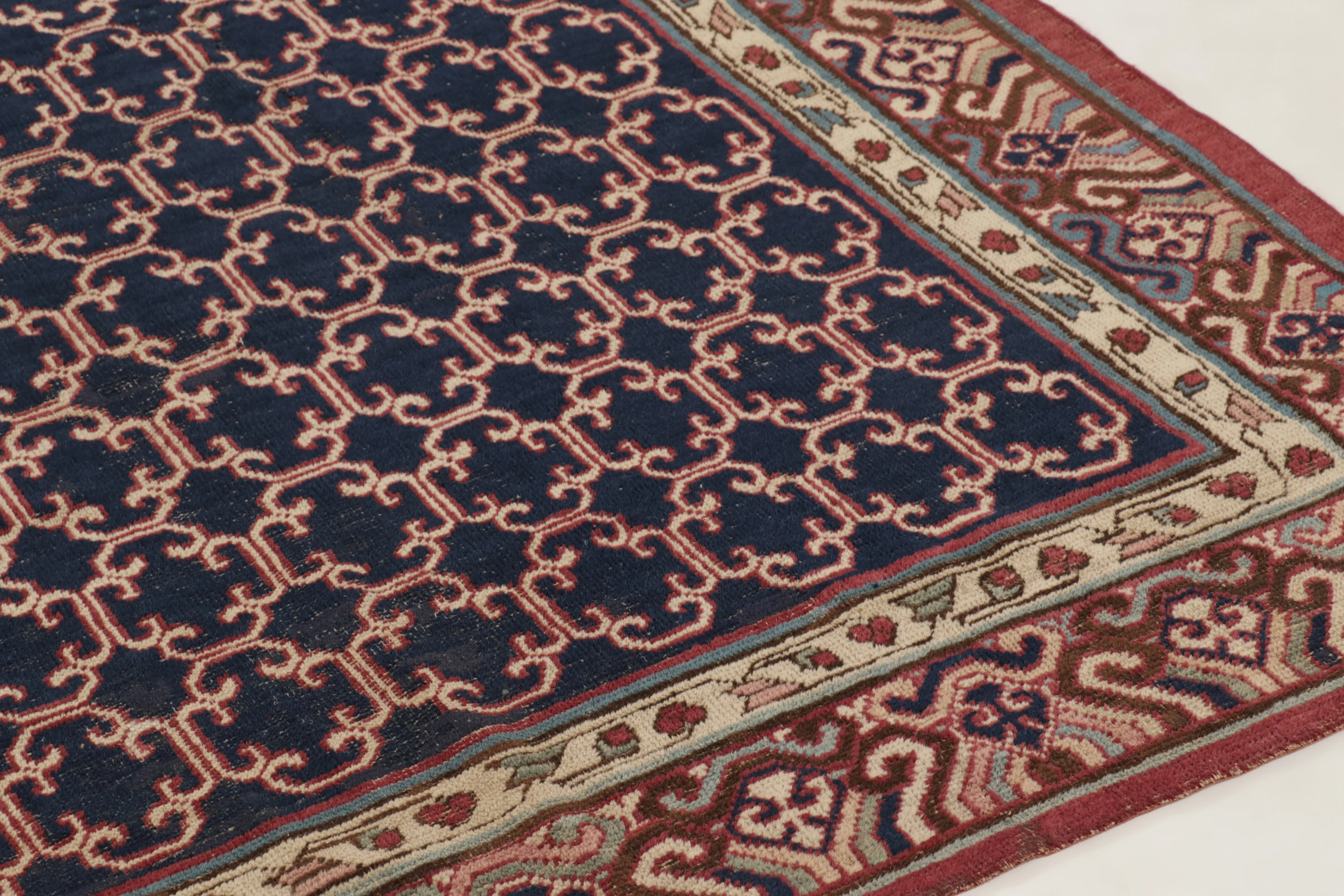 Vintage Anatolian Geometric Rug