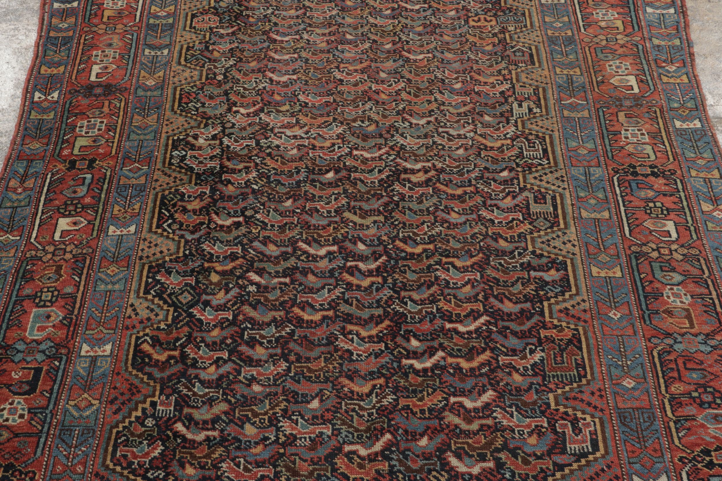 Antique Khamseh Qashqai Rug