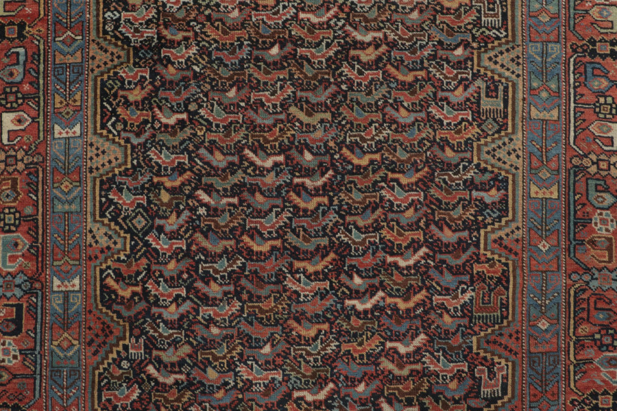 Antique Khamseh Qashqai Rug