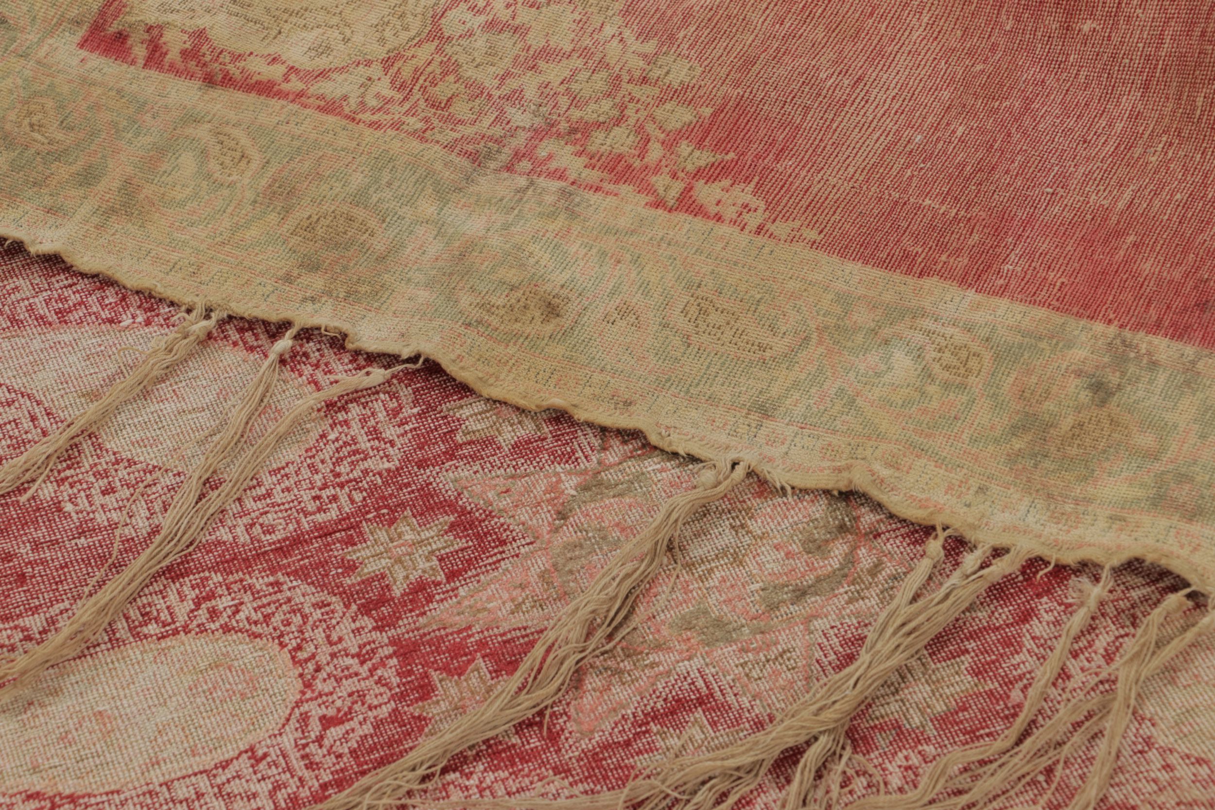 Vintage Anatolian Distressed Square Rug