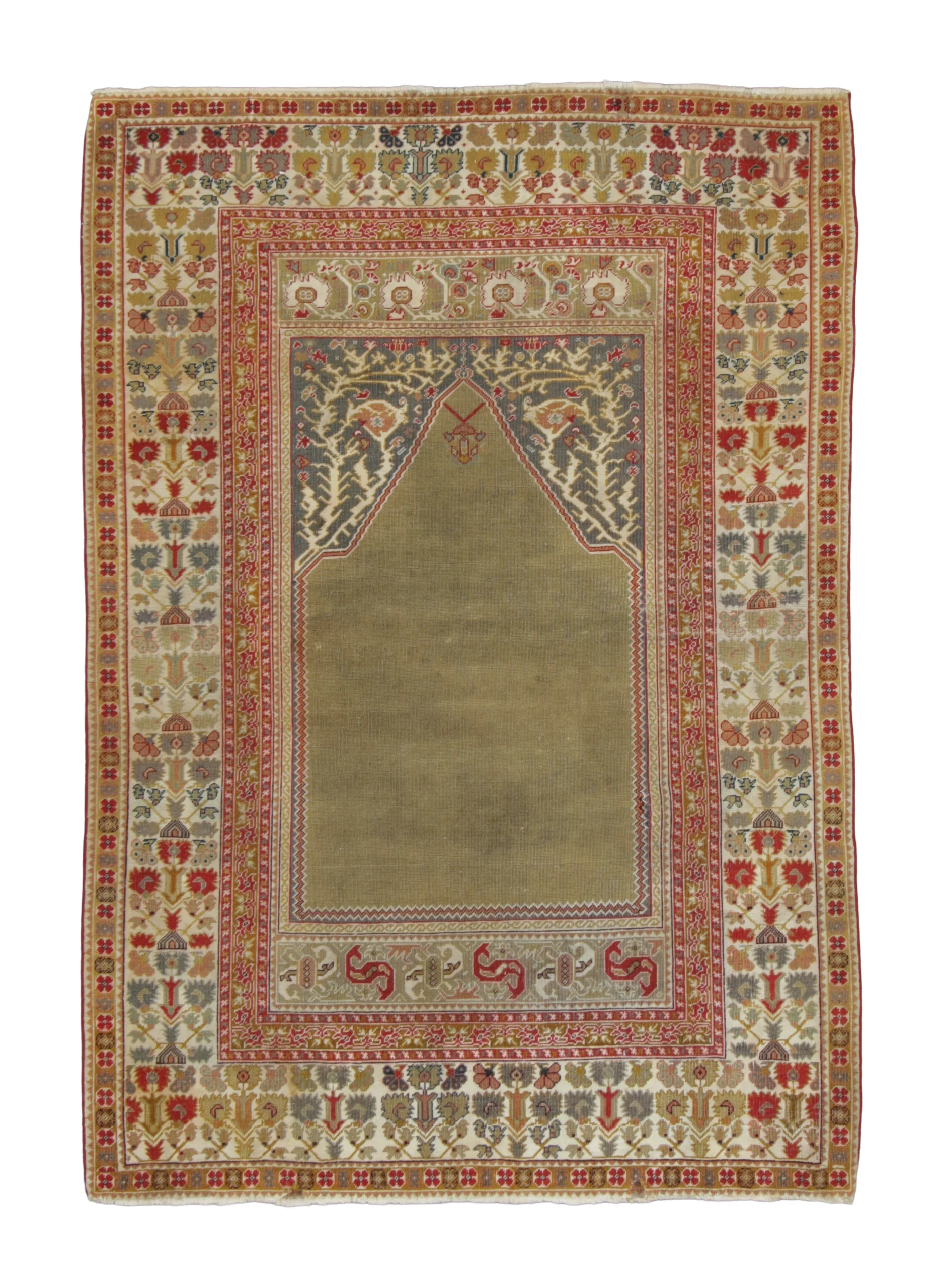 Vintage Anatolian Prayer Rug