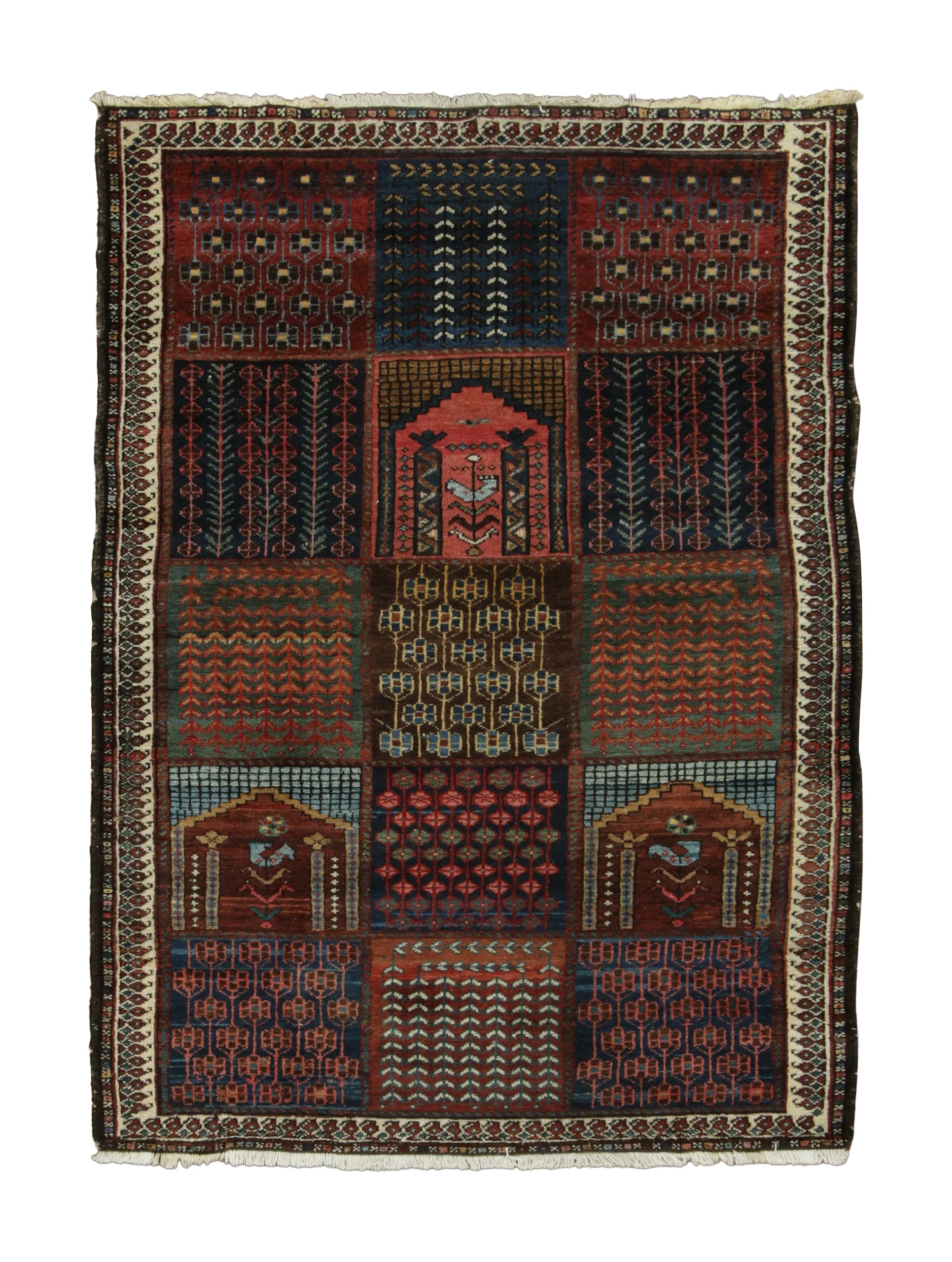 Vintage Anatolian Geometric Rug