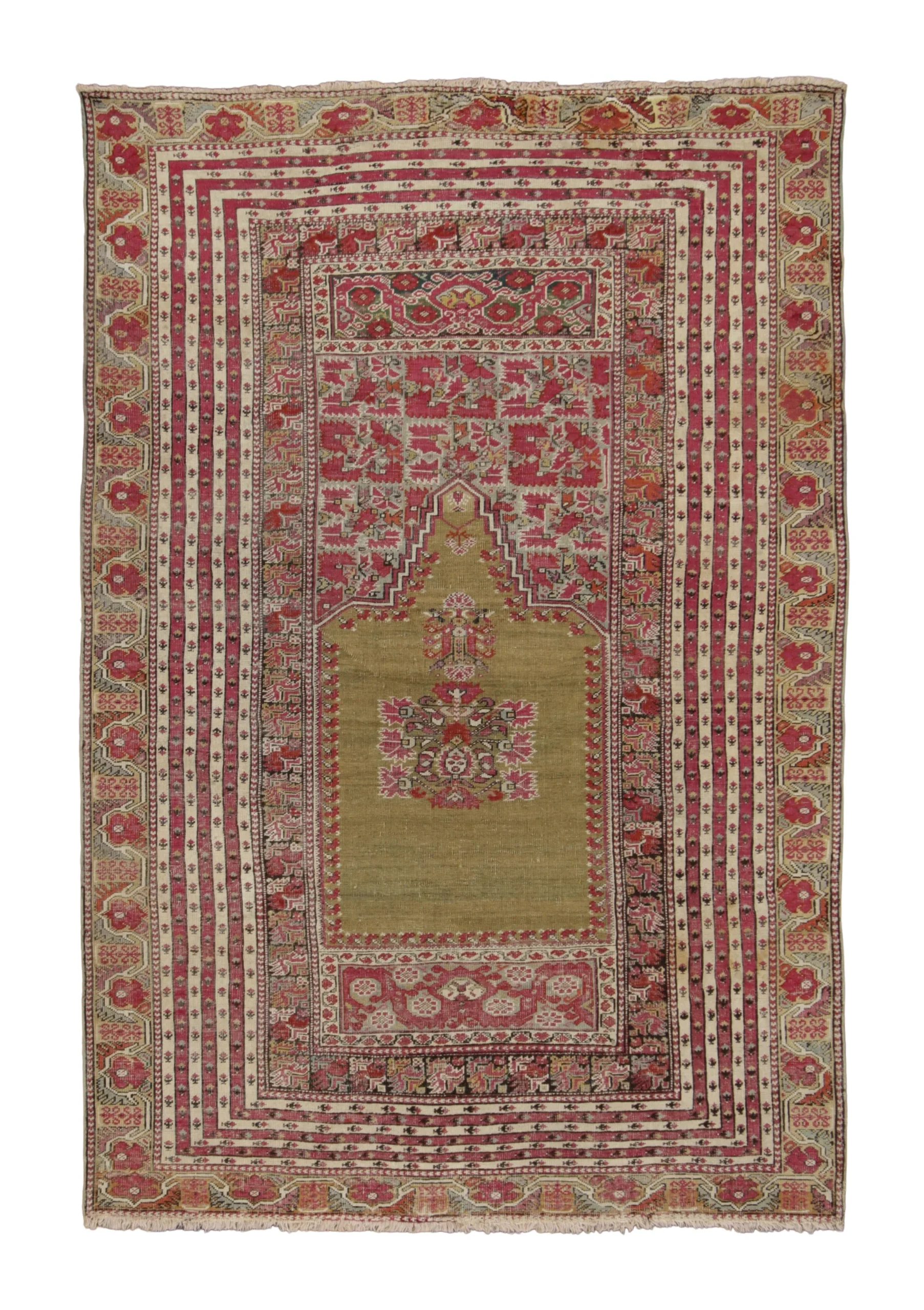 Vintage Anatolian Prayer Rug