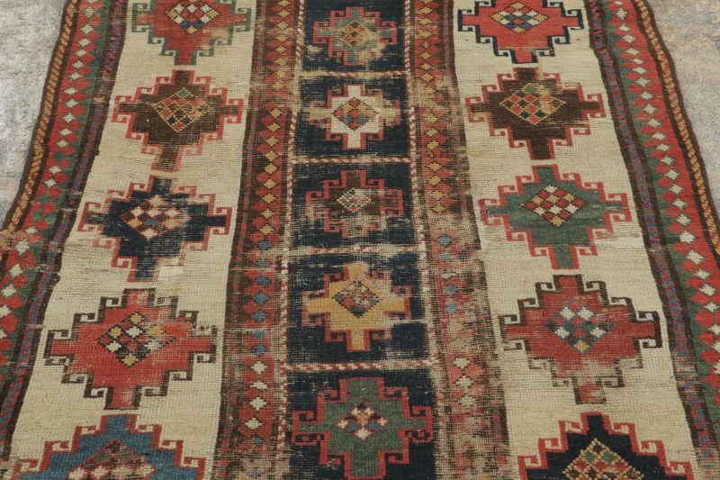Vintage Anatolian Geometric Rug
