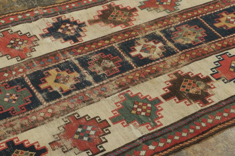 Vintage Anatolian Geometric Rug