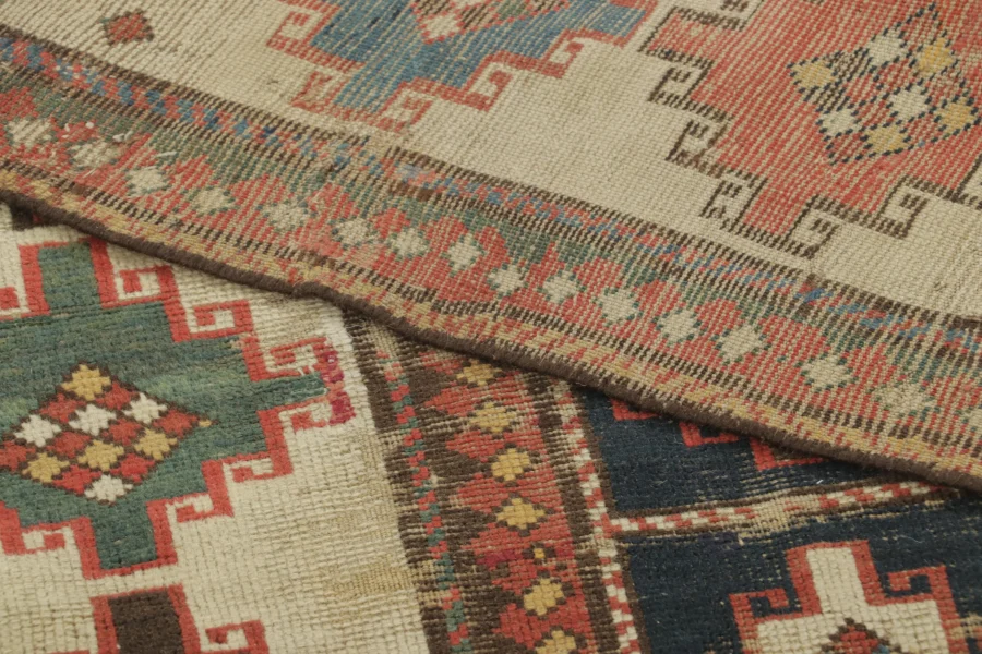 Vintage Anatolian Geometric Rug