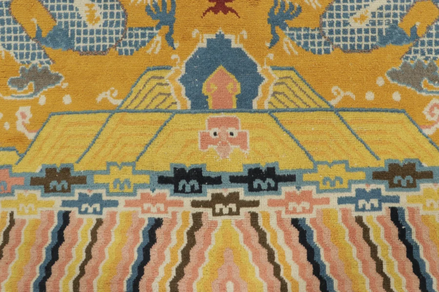 Antique Chinese Ningxia Pillar Runner