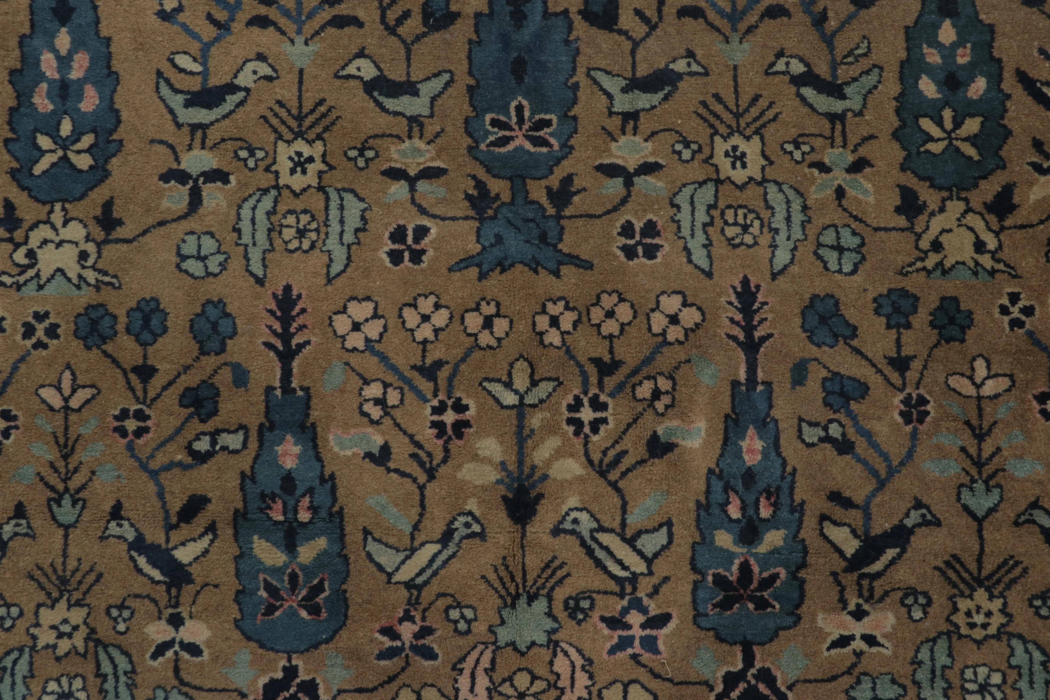 Antique Square Chinese Ningxia Rug Pair