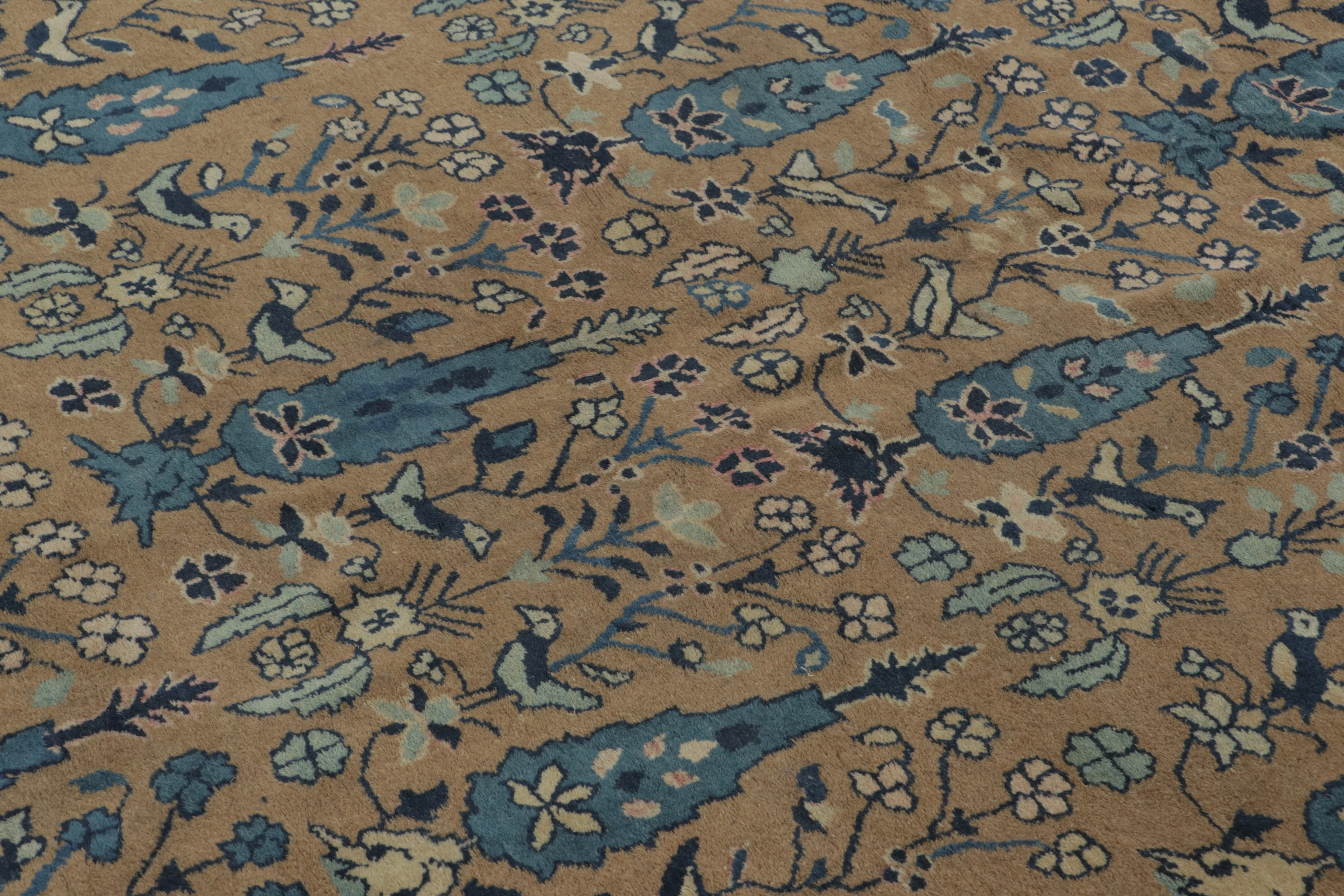 Antique Square Chinese Ningxia Rug Pair