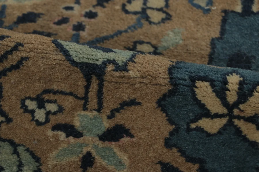 Antique Square Chinese Ningxia Rug Pair