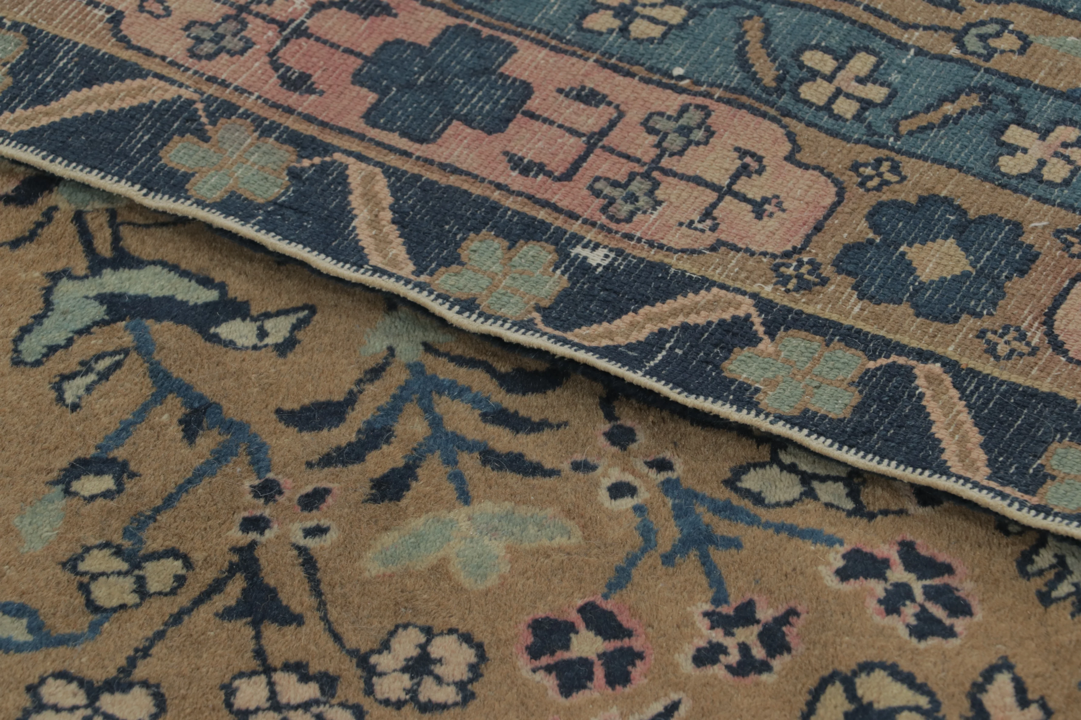 Antique Square Chinese Ningxia Rug Pair