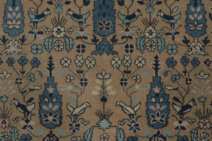 Antique Chinese Square Ningxia Rug Pair