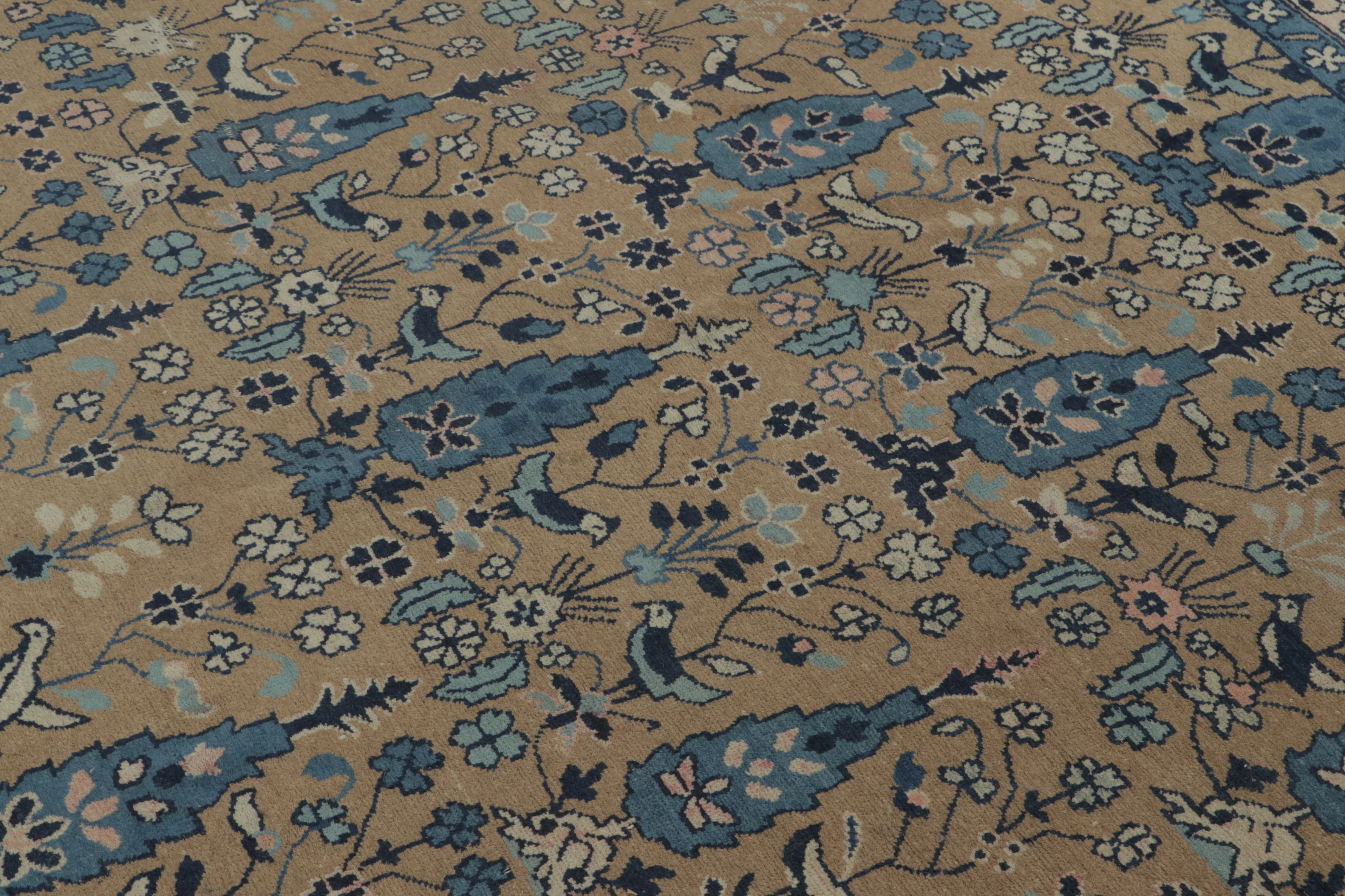Antique Chinese Square Ningxia Rug Pair