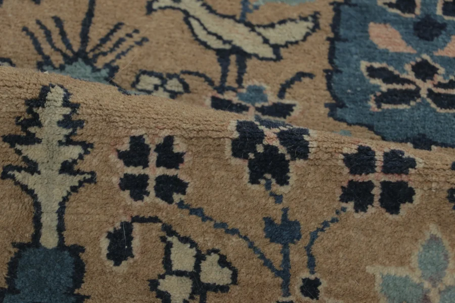 Antique Chinese Square Ningxia Rug Pair