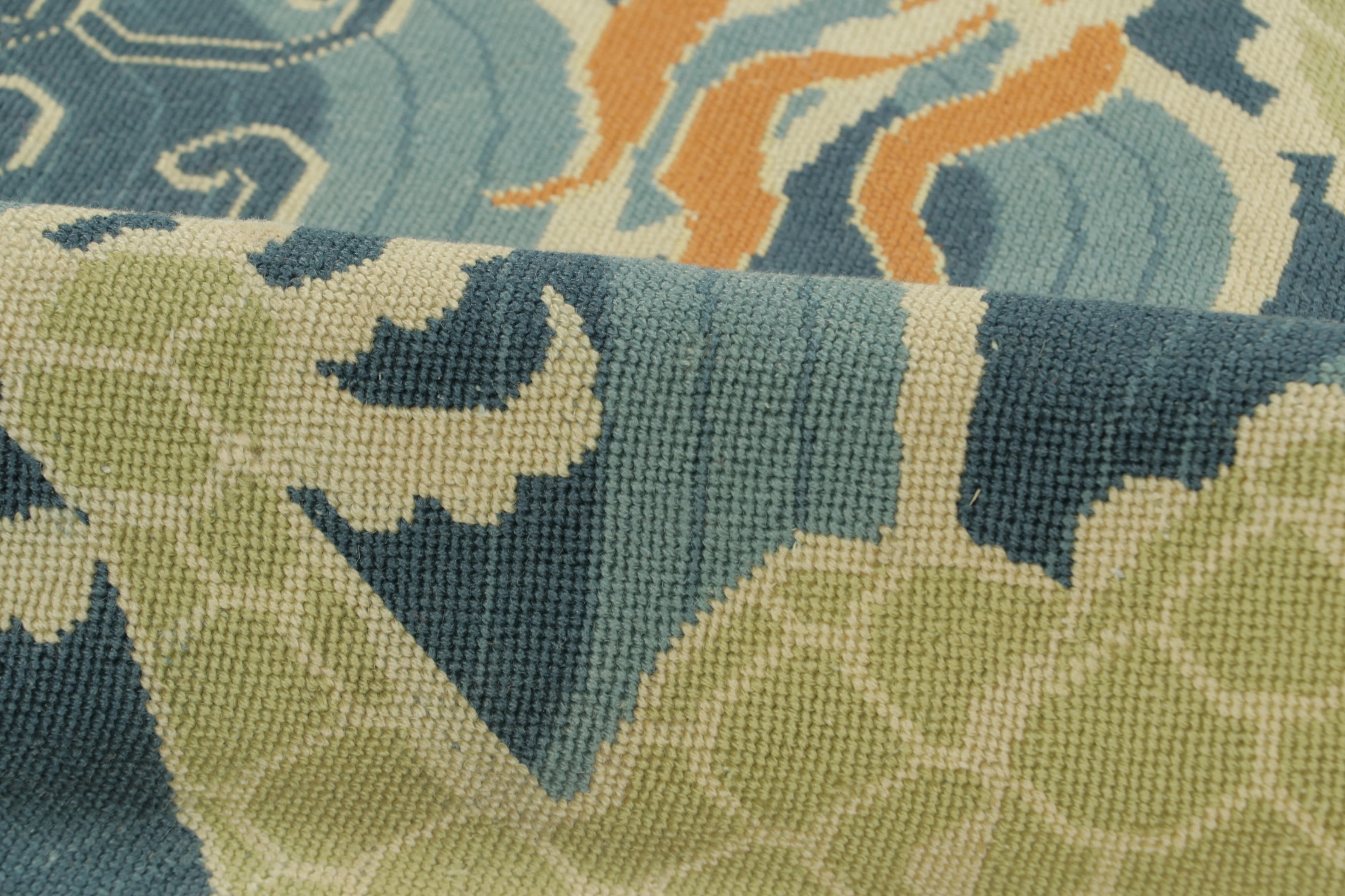 Antique English Needlepoint Rug