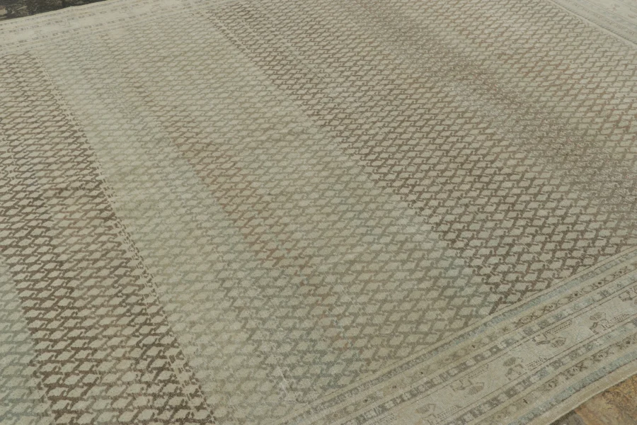 Antique Distressed Saraband Rug