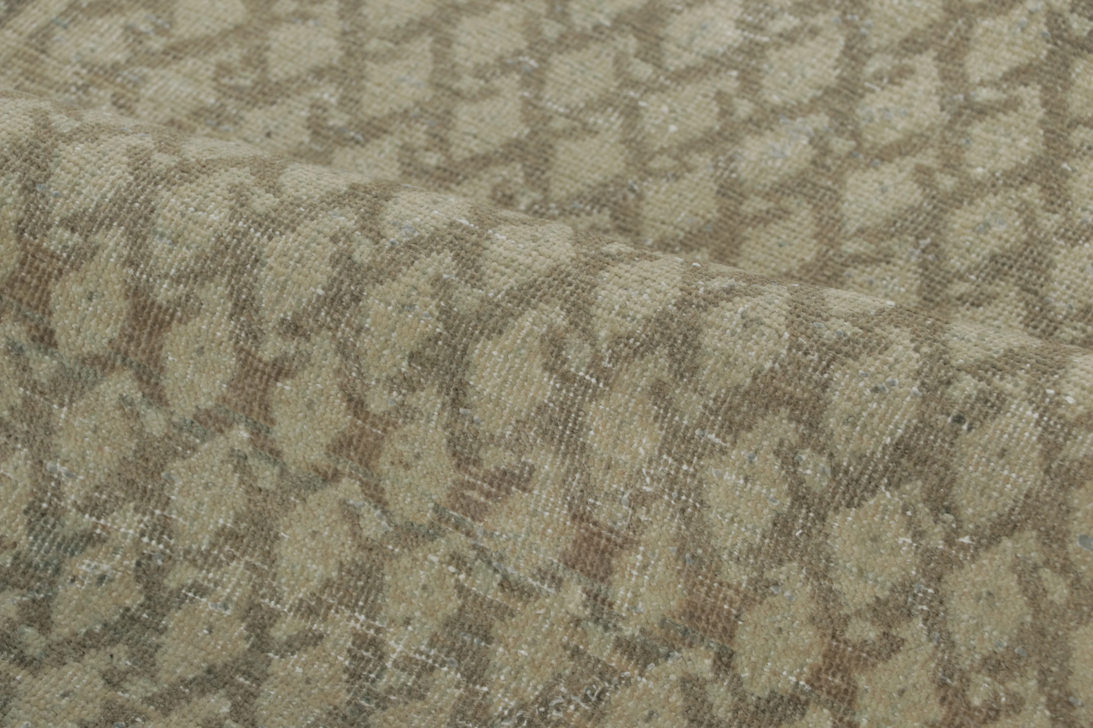 Antique Distressed Saraband Rug