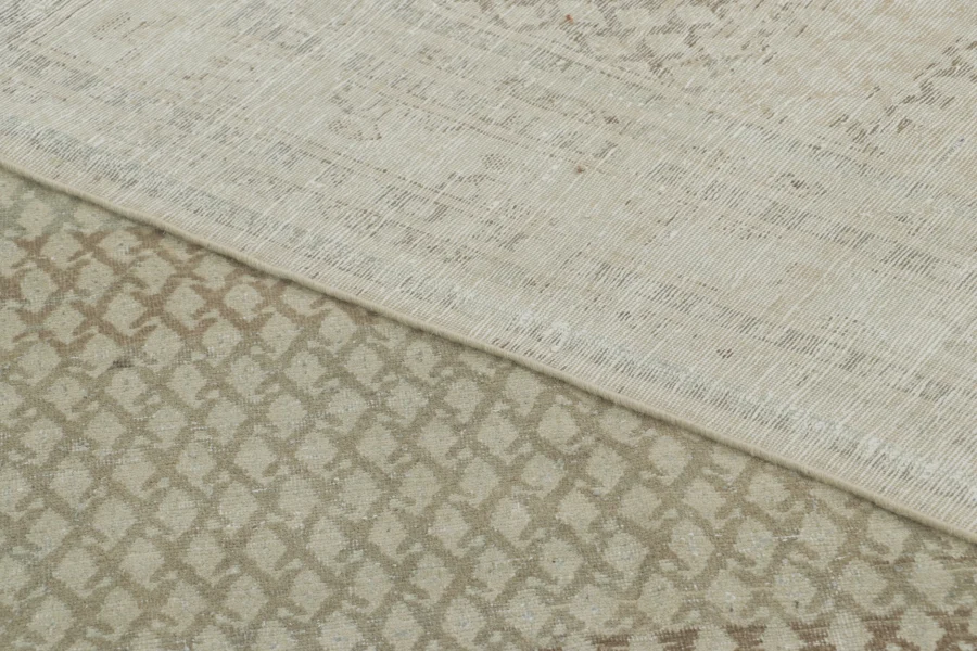 Antique Distressed Saraband Rug