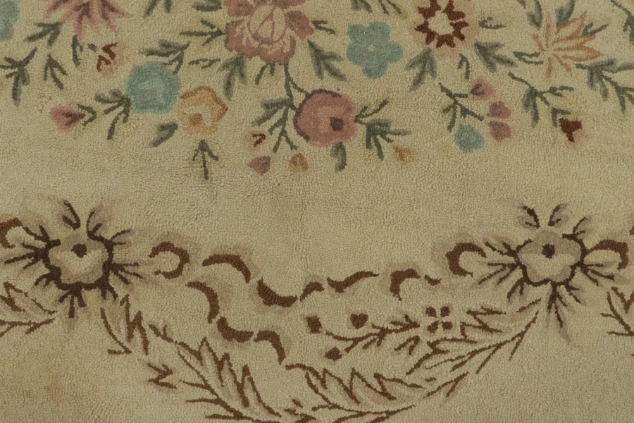 Antique Hooked Medallion Rug
